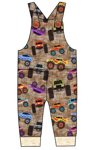 Monster Trucks Overalls and Shortalls