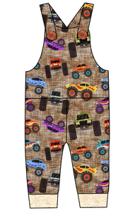 Monster Trucks Overalls and Shortalls