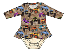 Load image into Gallery viewer, Monster Trucks Peplum Top