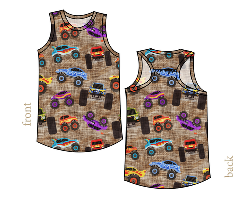 Monster Trucks Summer Tank