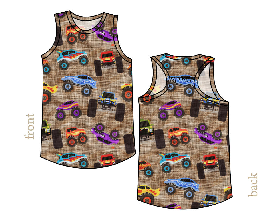 Monster Trucks Summer Tank