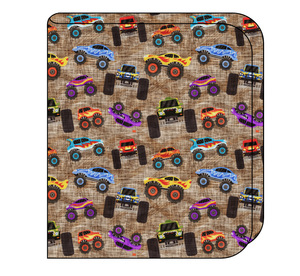 Monster Trucks Swaddle Blanket
