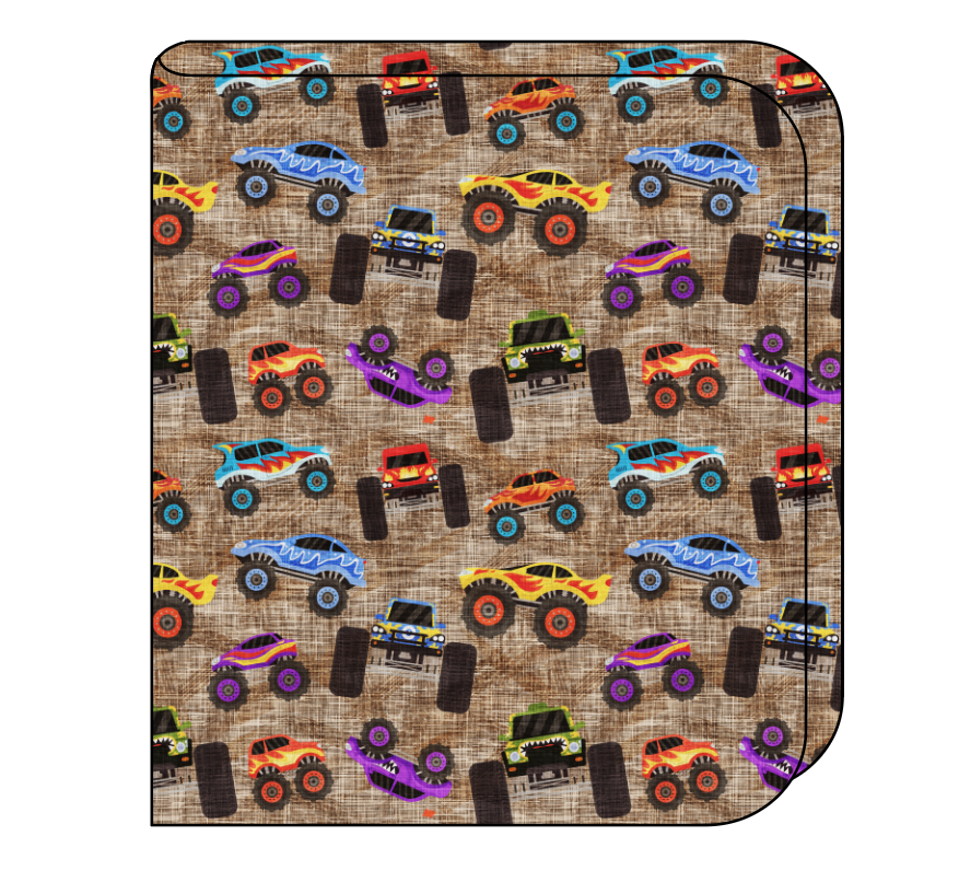 Monster Trucks Swaddle Blanket