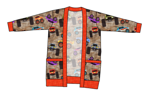 Monster Trucks Ladies' Grandpa Cardigan
