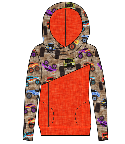 Monster Trucks Ladies Hoodie