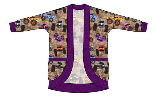 Monster Trucks Ladies' Cocoon Cardigan