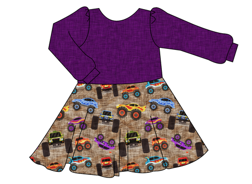 Monster Trucks Prairie Dress