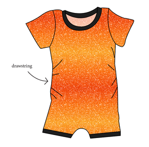 Showgirl Glitter Grow With Me Pants And Shorts Romper