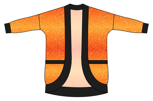 Showgirl Glitter Kids Cocoon Cardigan