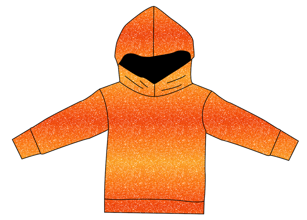 Showgirl Glitter Ladies Oversized Hoodie