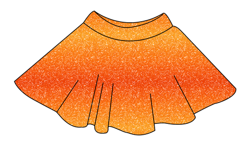 Showgirl Glitter Ladies' Circle Skirt