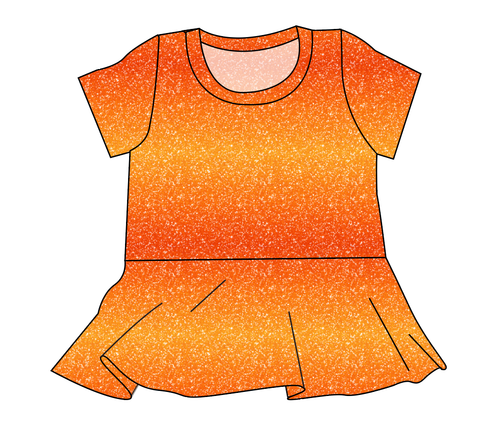 Showgirl Glitter Ladies' Peplum Top
