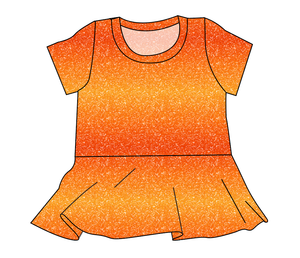 Showgirl Glitter Ladies' Peplum Top