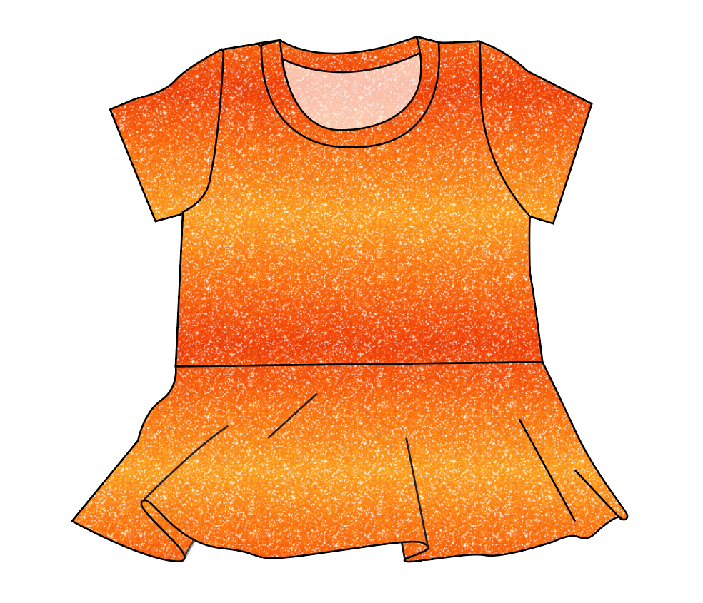 Showgirl Glitter Ladies' Peplum Top