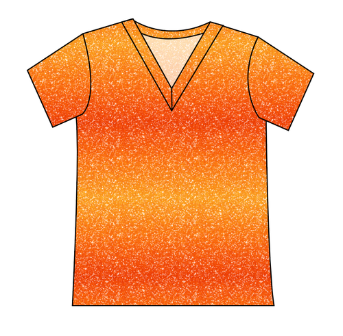 Showgirl Glitter Ladies' Slouchy V-Neck Tee