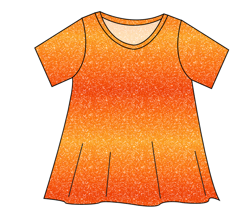 Showgirl Glitter Ladies' Swing Tee