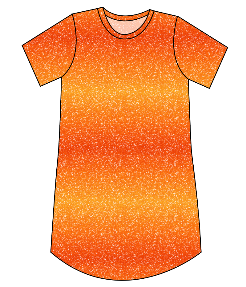 Showgirl Glitter Ladies' T-Shirt Dress