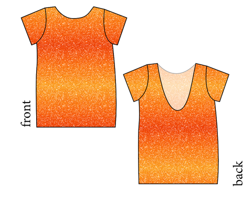 Showgirl Glitter Low Back Ballerina Tee