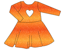 Load image into Gallery viewer, Showgirl Glitter Molly Heart Back Twirly Dress