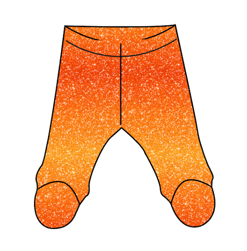 Showgirl Glitter Newborn Footed Pants