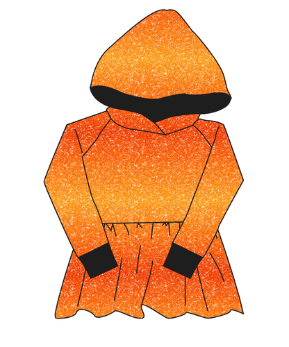 Showgirl Glitter Peplum Hoodie (or Crewneck)