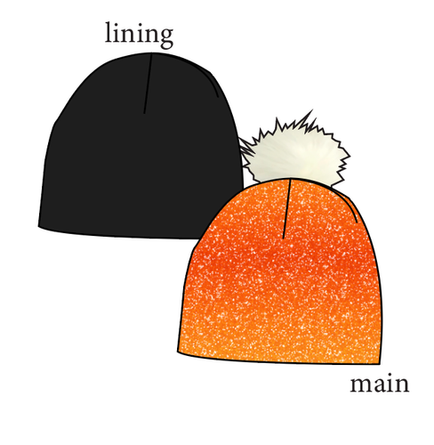 Showgirl Glitter Slouchy Beanie (Reversible!)