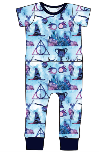 Midnight At Hogwarts Bennett Pants and Shorts Length T-Shirt Romper