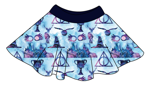 Midnight At Hogwarts Circle Skirt
