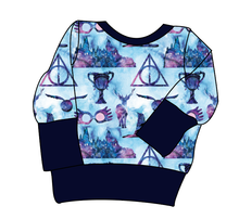 Load image into Gallery viewer, Midnight At Hogwarts Grow With Me Hoodie (or Crewneck)