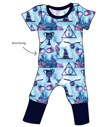 Midnight At Hogwarts Grow With Me Pants And Shorts Romper