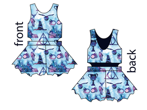 Midnight At Hogwarts Kids Playsuit