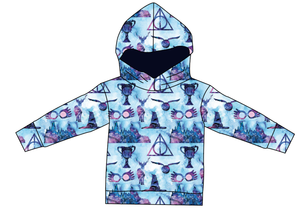 Midnight At Hogwarts Ladies Oversized Hoodie