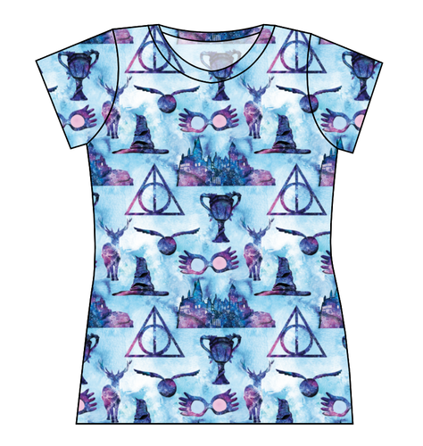 Midnight At Hogwarts Ladies' Basic Tee