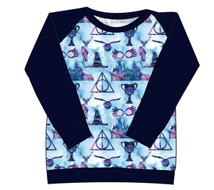Midnight At Hogwarts Ladies' Classic Crewneck