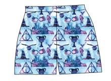Load image into Gallery viewer, Midnight At Hogwarts Ladies&#39; Lounge Shorts