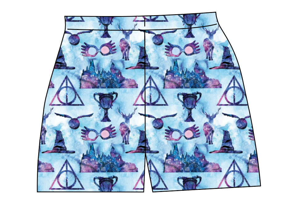 Midnight At Hogwarts Ladies' Lounge Shorts