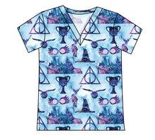 Load image into Gallery viewer, Midnight At Hogwarts Ladies&#39; Slouchy V-Neck Tee