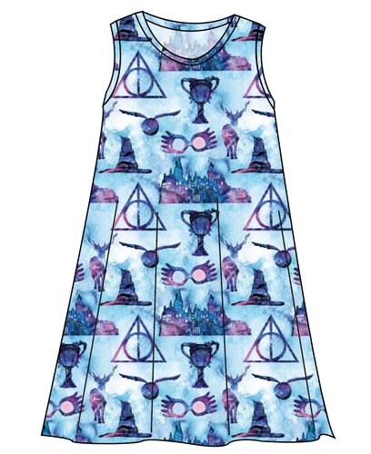 Midnight At Hogwarts Ladies' Swing Dress