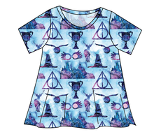 Load image into Gallery viewer, Midnight At Hogwarts Ladies&#39; Swing Tee