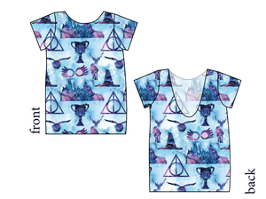 Midnight At Hogwarts Low Back Ballerina Tee