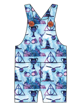 Load image into Gallery viewer, Midnight At Hogwarts Overalls and Shortalls