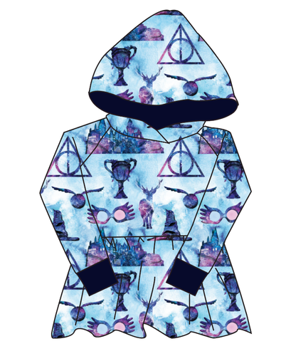 Midnight At Hogwarts Peplum Hoodie (or Crewneck)