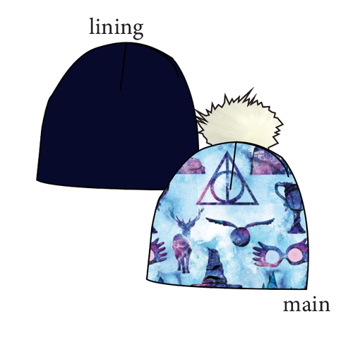 Midnight At Hogwarts Slouchy Beanie (Reversible!)