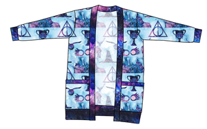 Midnight At Hogwarts Kids Grandpa Cardigan