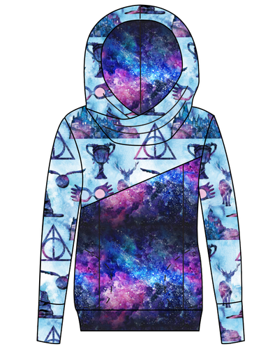 Midnight At Hogwarts Ladies Hoodie