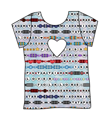 Eras Bracelets Cambria Heart Back Tee
