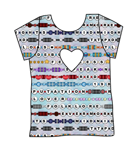 Eras Bracelets Cambria Heart Back Tee