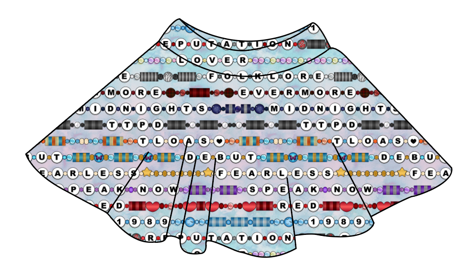 Eras Bracelets Ladies' Circle Skirt
