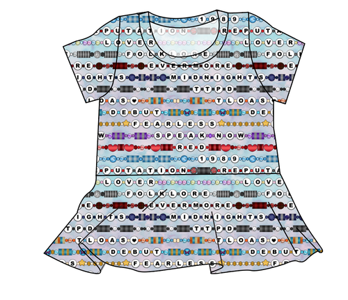 Eras Bracelets Ladies' Peplum Top