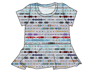 Eras Bracelets Ladies' Peplum Top